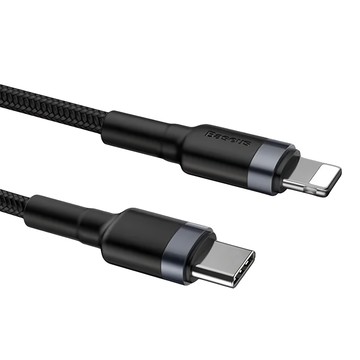 Baseus 倍思 卡福樂 20W 快充線 PD 蘋果 Type-C to Lightning  1m  黑色  1條