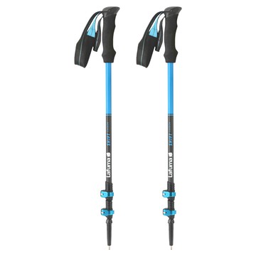 Lafuma SHIFT PAIRS 登山杖 碳纖維輕量型 SpeedLock快扣式  水藍色  收納(65cm) 展開(135cm)  2支