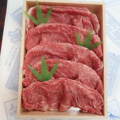 ふるさと納税 愛荘町 近江牛(黒毛和種)　すきやき肉(モモ)　300g