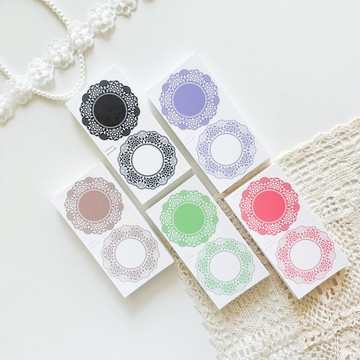 雅緻蕾絲邊框 اعزائي日記便箋紙張