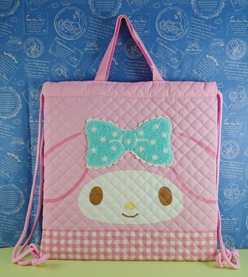 【震撼精品百貨】My Melody 美樂蒂 手提/後背 縮口 粉 震撼日式精品百貨