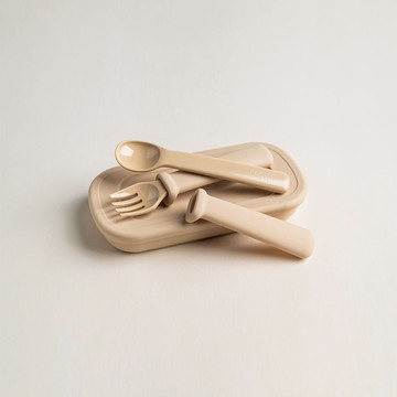 【hegen】成長餐桌兒童學習餐具|多功能叉匙組