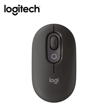 Logitech 羅技POP Mouse 無線藍牙滑鼠- 石墨黑