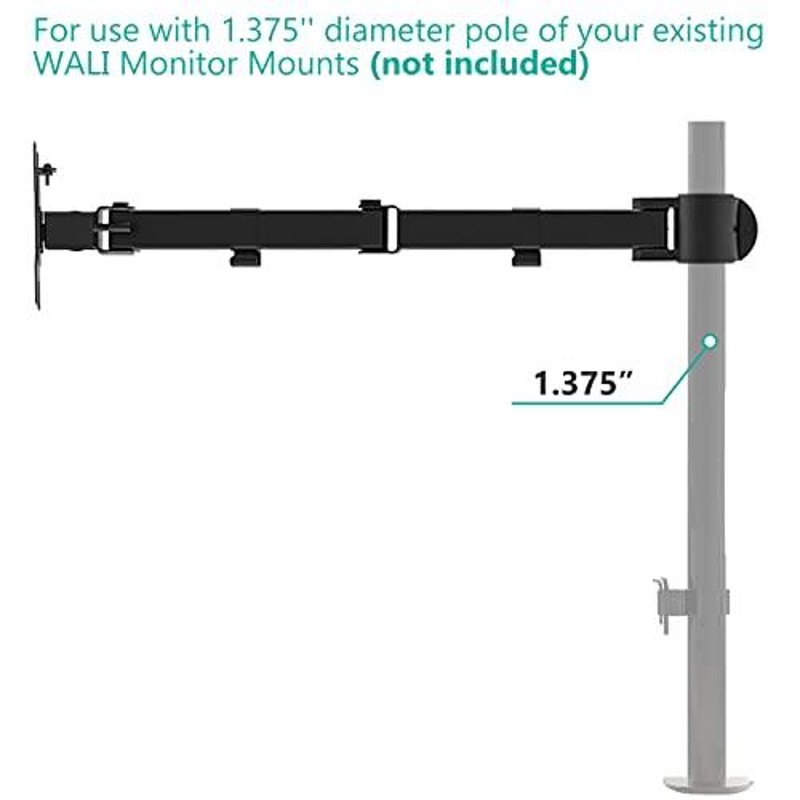 WALI シングルフル調整可能アーム WALIモニターマウントシステム