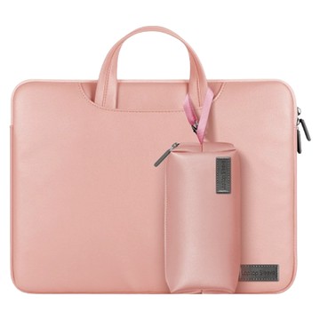 PU皮質電腦包/手提單肩筆電包  1個  粉色  41.5 x 30.3 x 3cm