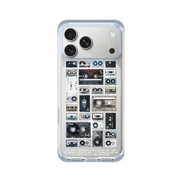 iPhone 17 Pro Max ClearX (MagSafe 兼容) 冰透藍 - RHINO LIVE - 復古卡帶
