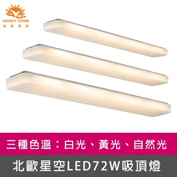 北歐星空LED72W吸頂燈、三種色溫可選擇(V2054W V2054Y V2054N)