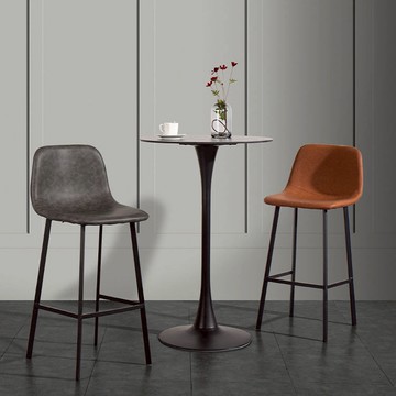 酒吧吧臺椅子靠背舒服網紅高腳凳子精致鐵藝家用八臺奶茶店酒吧凳