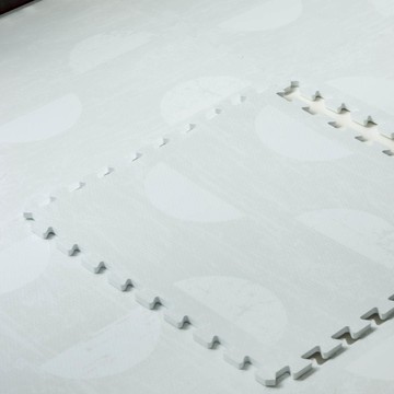 PLAYZU - 珍珠之淚-現代風系列巧拼-白色 (單片58*58cm)-六片入