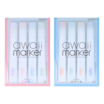 sun-star awaii水性馬克螢光筆4入組