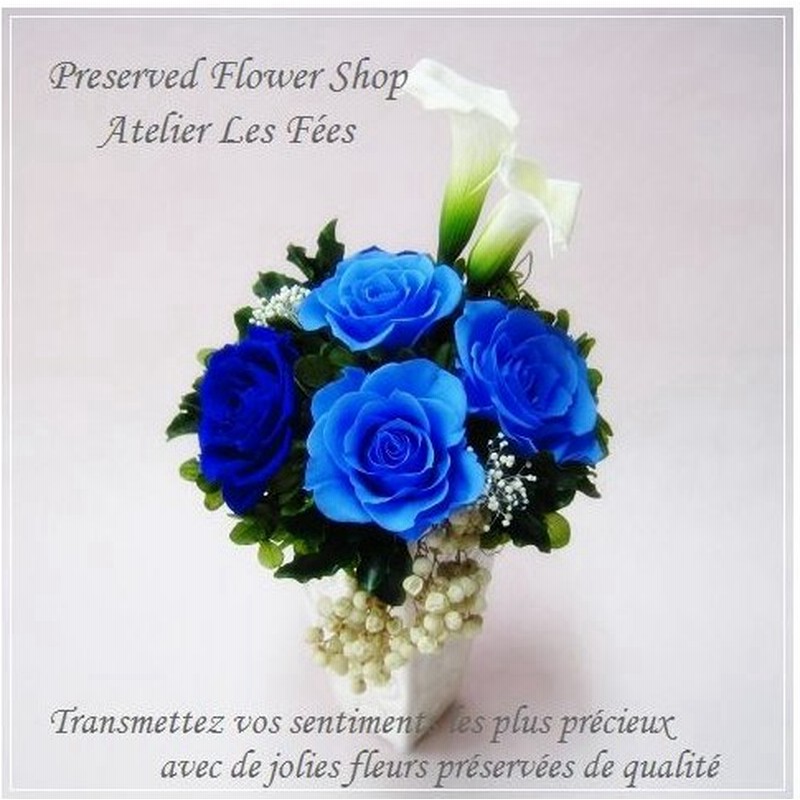 青バラ 結婚記念日 ギフト 誕生日 お祝い 花 ブルー ローズ プリザーブドフラワー サフィール 通販 Lineポイント最大0 5 Get Lineショッピング