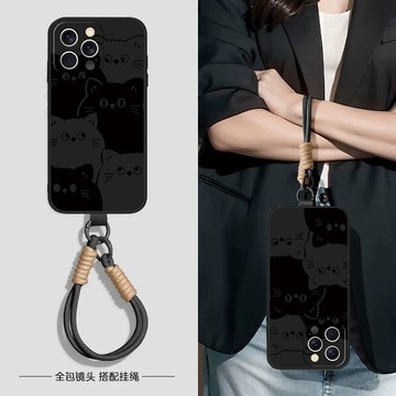 卡通黑白貓咪 三星 S25 ultra S24 FE S23 S22 S21 S20 s25+ s24+ 防摔 手機殼