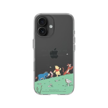 iPhone 16 Clear Case（相機按鈕） 透明 - 迪士尼-小熊維尼 Disney Winnie The Pooh - 與朋友一起冒險