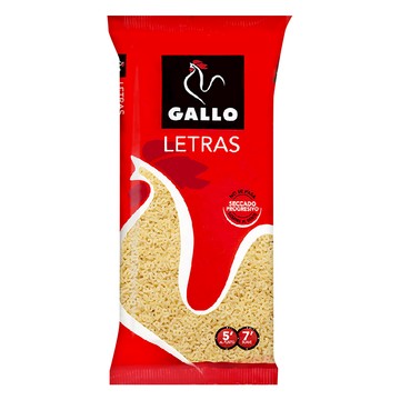 GALLO 公雞牌 字母造型麵LETRAS 西班牙原裝進口 杜蘭小麥製成 滾水煮5-7分鐘  250g  1包