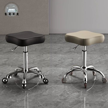 不鏽鋼凳 圓凳 凳子 理發店師傅凳美發店大工凳美容凳子滑輪專用升降美發美甲師旋轉椅免運 開立發票 工廠直銷 全館折扣 售後保障 m5521