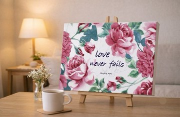 愛永不止息 Love never fails 無框畫 33x24cm