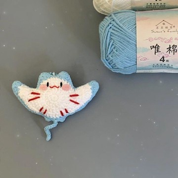 🔥新品🔥魔鬼可愛掛件鑰匙扣手工編織diy材料鉤針毛線禮物包掛時尚吊墜 車載掛件 手工送人禮 手工材料包