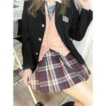 JK原創制服學生格子百褶裙喵醬