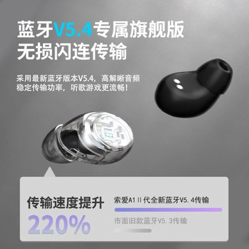 索愛A1Ⅱ代耳機新款2025跑步運動高音質降噪超長續航入耳