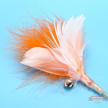 吸盤逗貓棒貓玩具新款套裝彈簧荷花七彩顏色羽毛貓咪自嗨玩具跨境