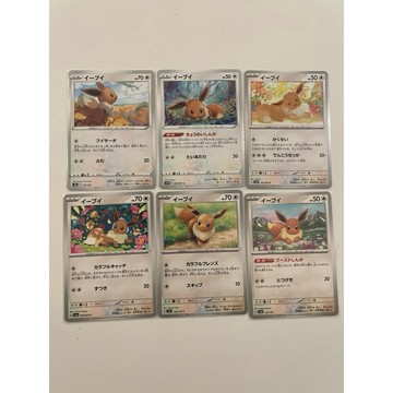 各式伊布特典 ptcg (日文版）寶可夢 伊布 6張一組