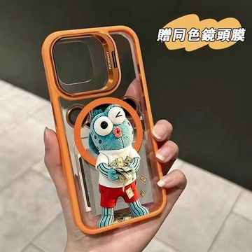 美金小魚 金屬支架 無綫充電磁吸 iphone 18 pro max 17 16 15 13 14 12 11 手機殼