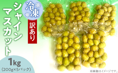 冷凍シャインマスカット約1kg（約200g×5パック）