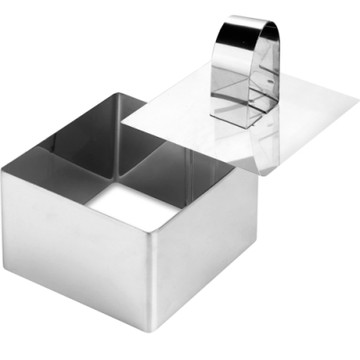 《GHIDINI》塑型環+壓器-正方-- 點心 慕斯 米飯塑形