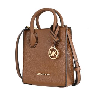 MICHAEL KORS MERCER 經典LOGO迷你兩用托特包.咖