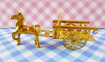 【震撼精品百貨】日本精品百貨-日本迷你袖珍擺飾-馬車