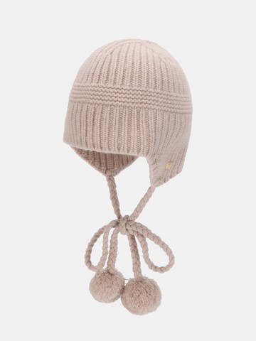 Wool Cashmere Knit Fur Ear Tiny Beanie  (3 colors)