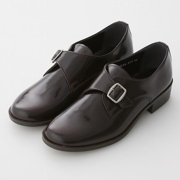 日本 HARUTA 女 平底素面孟克鞋 全真皮 棕色 復古經典學院風 學生鞋 通勤鞋  單扣皮鞋 237 2E楦