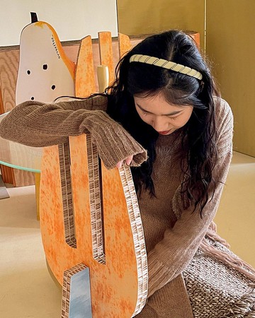 SoftServe柔軟供應 螺旋意面髮箍 絲絨紅藍棋盤格米白黑點