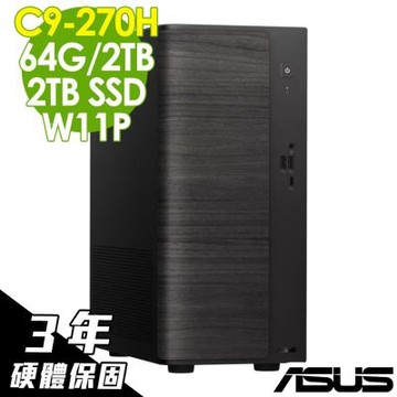 ASUS 華碩 V501MV 商用電腦(C9-270H/64G/2TB SSD+2TB SSD/W11P)