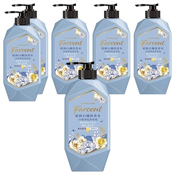 farcent 花仙子 香水白泥沐浴乳 藍鈴白桃  1kg  6瓶