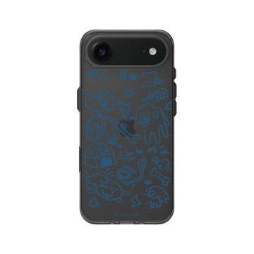 iPhone Air Clear (相機按鈕) 酷墨灰 - 小貓貓們 Little Cattos - The Dog in me (Blue)