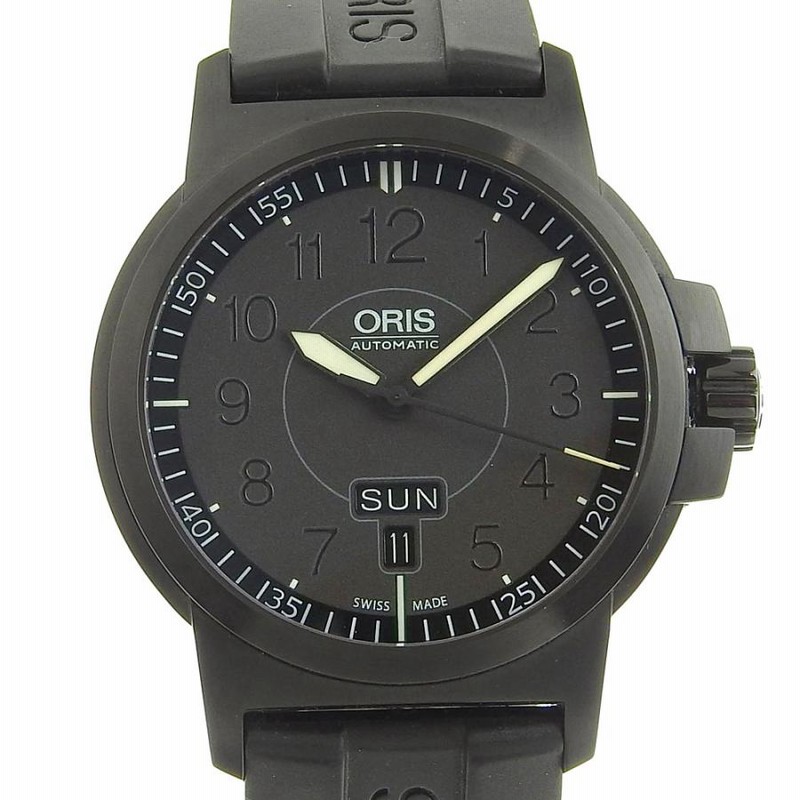 オリス ORIS アドバンスド 裏スケ デイデイト メンズ 自動巻き 腕時計 