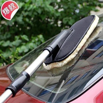 【仿真羊毛洗車刷】伸縮洗車拖把 三節式洗車拖把 省力拖把 洗車拖把 洗車刷 洗車神器 絨毛拖把 伸縮拖把 洗車 拖把