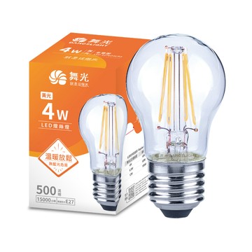 DanceLight 【1入組】 LED 4W 2700K E27 燈絲燈 燈絲燈泡 鎢絲燈泡 蠟燭燈 燈泡 黃光