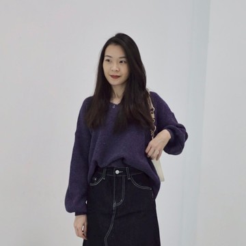 V領落肩質感毛衣 五色