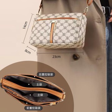 手機包2024中老年新款媽媽包大容量單肩包女士包買菜斜跨包錢包女