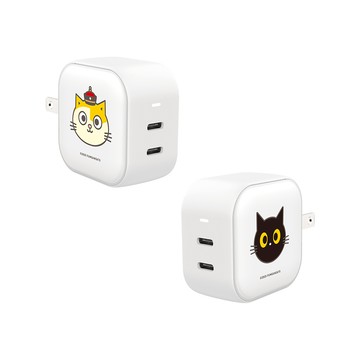 【插畫家聯名】黃阿瑪經典黃阿瑪GaN 45W Type-C雙孔充電頭