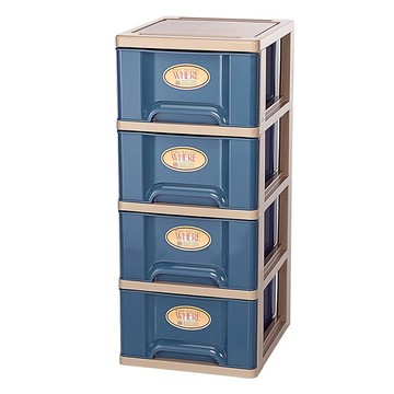 KEYWAY 聯府 四層櫃 附輪  藍色  1個