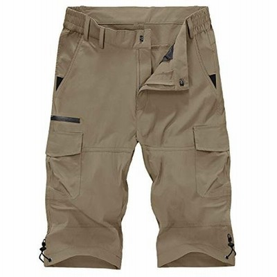 Kefitevd 半ズボン 撥水 フィッシングパンツ ハーフパンツ 速乾 キャンプウェア 7丈 登山パンツ メンズ アウトドアウェア カーキ 通販 Lineポイント最大get Lineショッピング
