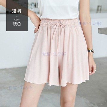 【臺灣-出貨】睡褲女款夏季莫代爾休閒家居褲寬鬆薄款💖居家服時尚可外穿短褲06g7