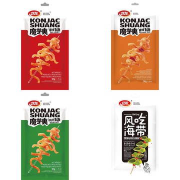 【蝦皮直營】魔芋爽 香辣素毛肚50G/麻辣素毛肚50G/酸辣泡椒素毛肚50G/風吃海帶50G