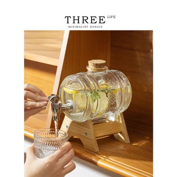 Tlife·Refresh·冷水壺水果茶桶冰箱果汁壺帶龍頭涼水壺  | 清涼