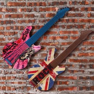 現貨+預購 掛飾 壁掛 擺件-復古做舊吉他立體居家擺飾用品3款73a1【獨家進口】【米蘭精品】