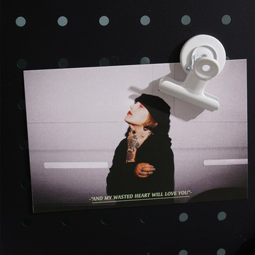 洞洞板配件磁貼夾子文件固定票夾燕尾夾長尾夾