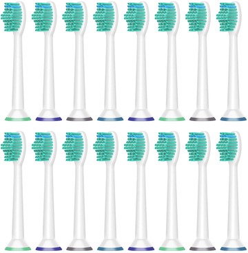 【日本代購-現貨】飛利浦Sonicare電動牙刷替換 相容刷頭 HX-9024 Proresults 16支裝